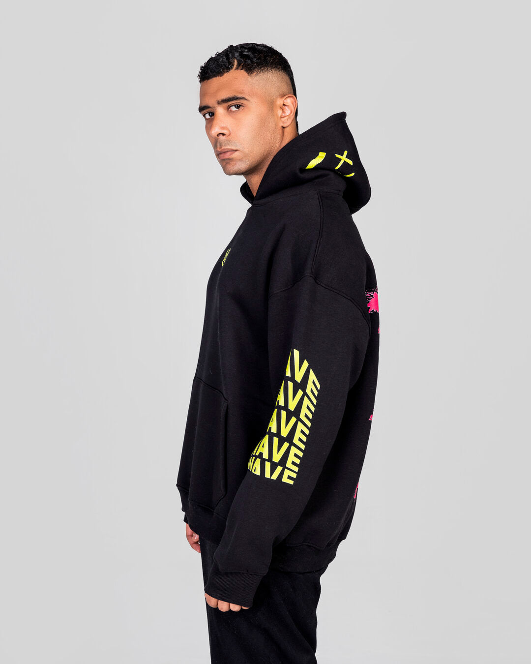Black Flaring Hoodie