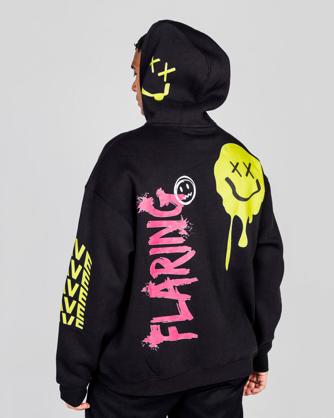 Black Flaring Hoodie