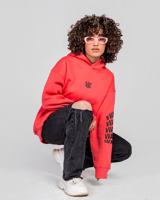 Crimson Flaring Hoodie