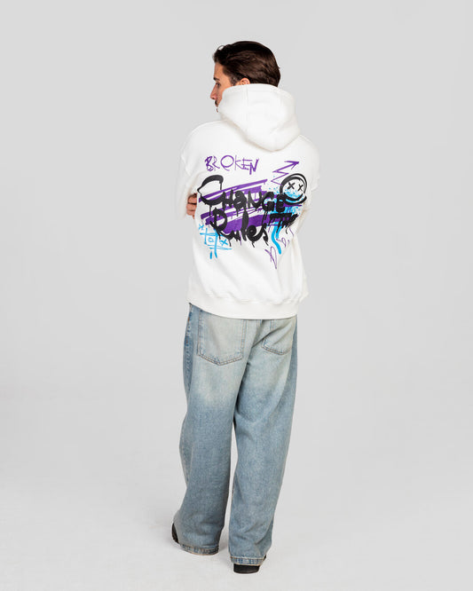 White Extra Fun Hoodie