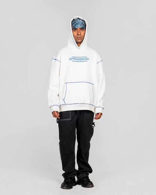 White Extraordinary Hoodie
